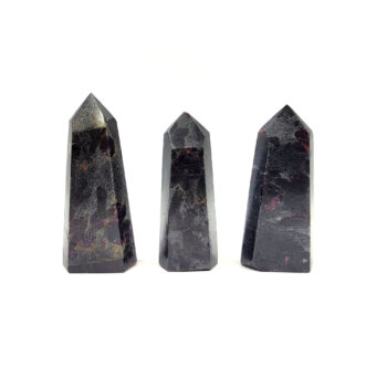 Garnet and Staurolite on Schist Polished Points