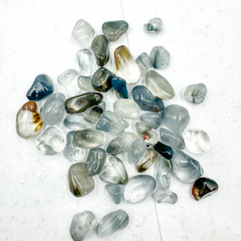 Blue "Tara" Amphibole Quartz Tumbled - Mini (100gr Bag)