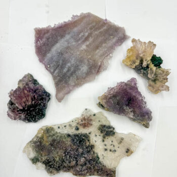 Amethyst & Calcite Flowers - Lot #2