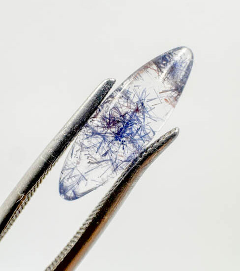 Dumortierite in Quartz Polished (3 pieces lot)