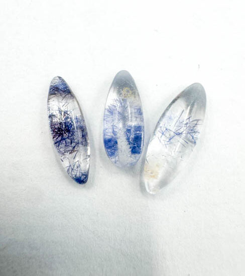 Dumortierite in Quartz Polished (3 pieces lot)