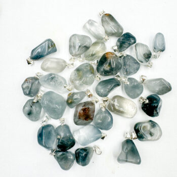 Blue Tara Tumbled Pendants (Sterling Silver)