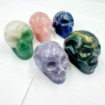 Mixed Stones Skulls (5 pieces lot)