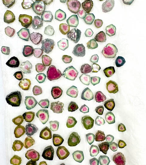 Watermelon Tourmaline (152 pieces lot)
