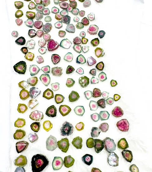 Watermelon Tourmaline (152 pieces lot)