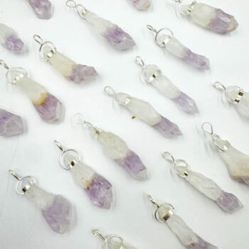 Lavender Amethyst Rough Point Pendant (Sterling Silver)