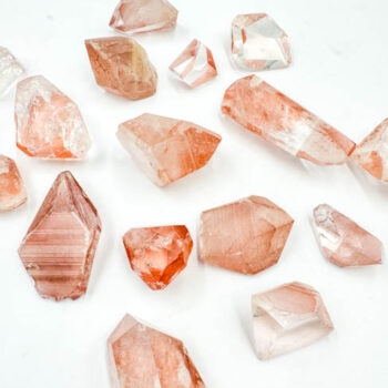 Pink Lemurian SemiPolished Free Forms
