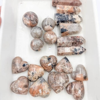 Black Tourmaline W/ Feldspar Polished (20 Pieces Bulk Sale Lot)