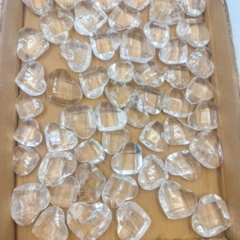 Clear Quartz Faceted Hearts - Small (53 pieces lot)