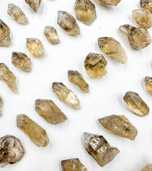 Natural Citrine Elestials - Mini (63pcs Lot)