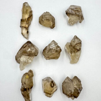 Smoky & Citrine Elestials (9pcs lot)