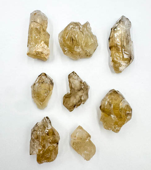 Natural Citrine Elestials (8pcs lot)