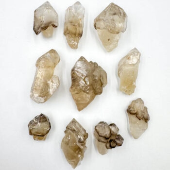 Smoky Quartztz & Citrine Elestials (10pcs lot)