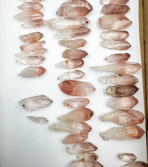 Pink Root Lemurian Points (45pcs Lot)