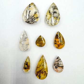 Dendrite Quartz Cabs (8 pieces lot)