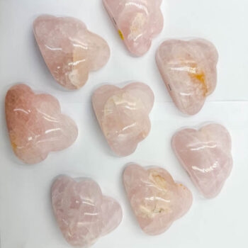 Rose Quartz Moons (8 Pieces Lot)
