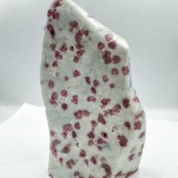 Aquamarine & Rubelite on the Matrix Polished Free Form (3.18 Kilos Piece)