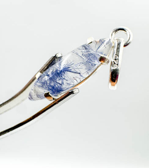Dumortierite Pendant (Sterling Silver)