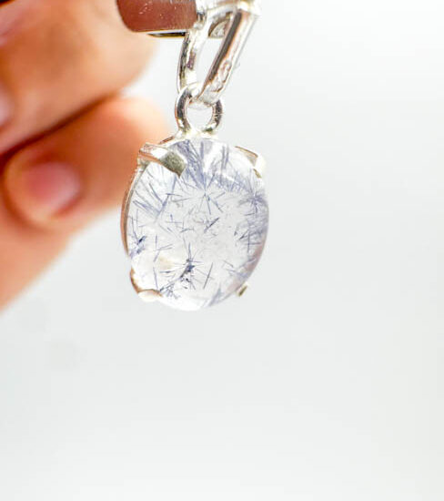 Dumortierite Pendant (Sterling Silver)