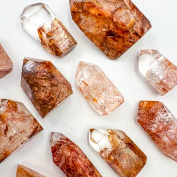 Fire Hematoid Quartz Polished Points