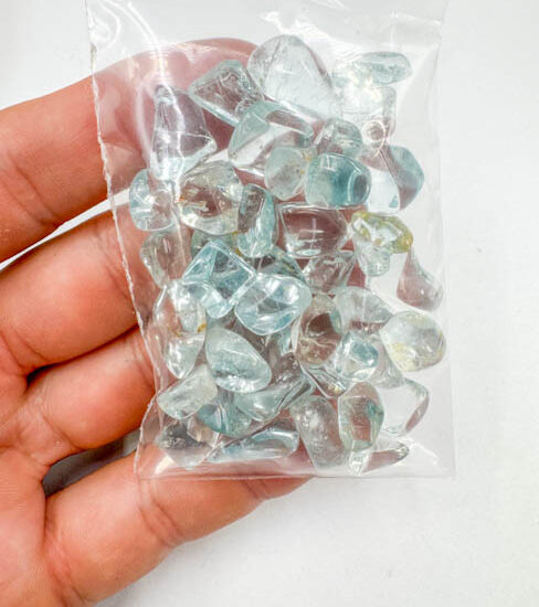 Blue Topaz Tumbled - High Grade Mini (50g Bag)