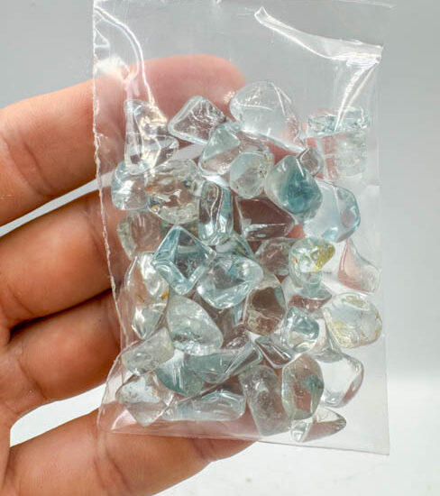 Blue Topaz Tumbled - High Grade Mini (50g Bag)