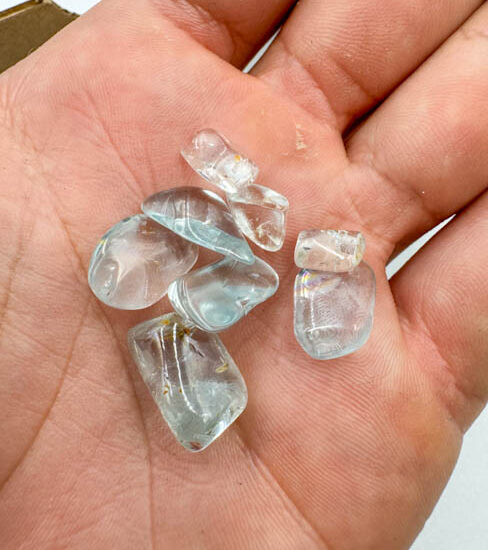 Blue Topaz Tumbled - High Grade Mini (50g Bag)
