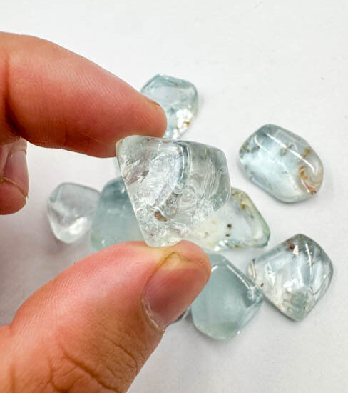 Blue Topaz Tumbled - High Grade (100g Bag)