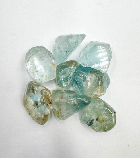 Blue Topaz Tumbled  (100g Bag)