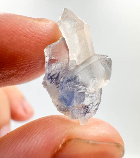 Dumortierite in Quartz Rough Point ( gr piece)