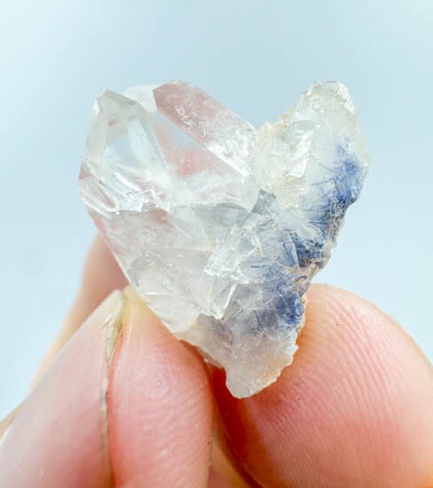 Dumortierite in Quartz Rough Point ( gr piece)