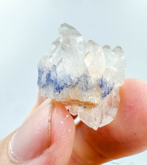 Dumortierite in Quartz Rough Point ( gr piece)