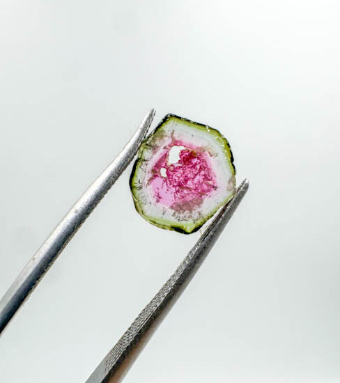 Watermelon Tourmaline Slices (5 pieces lot)