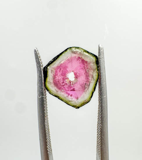 Watermelon Tourmaline Slices (11 pieces lot)