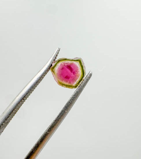 Watermelon Tourmaline Slices (11 pieces lot)