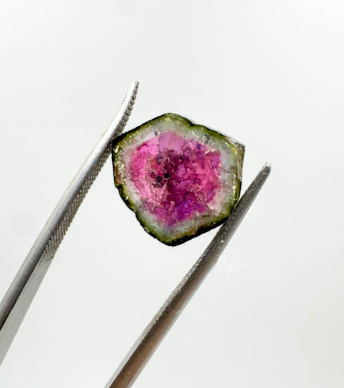 Watermelon Tourmaline Slices (8 pieces lot)