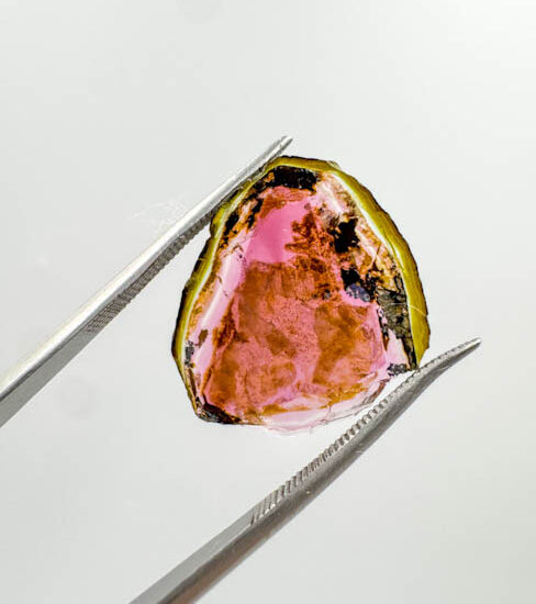 Watermelon Tourmaline Slices (8 pieces lot)