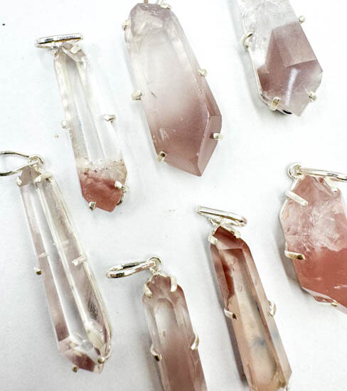 Lithium Quartz "DT" Pendant (Sterling Silver)