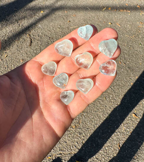 Blue Topaz Hearts - Mini