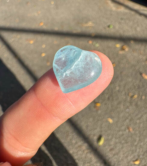 Blue Topaz Hearts - Mini