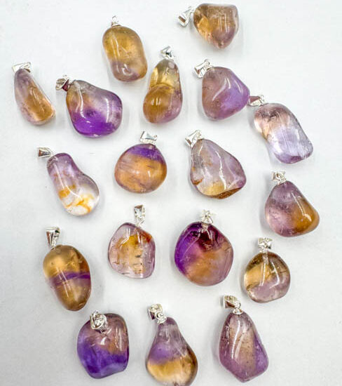Ametrine Tumbled Pendants (Sterling Silver)