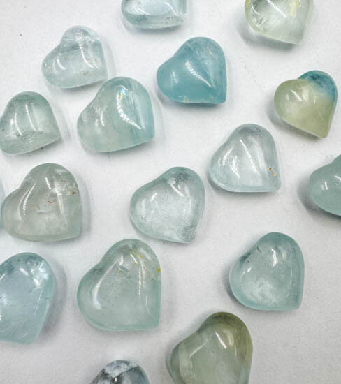 Blue Topaz Hearts - Mini