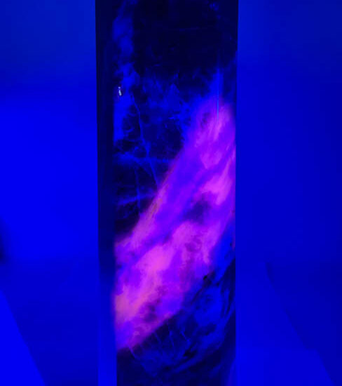 UV Reactive Pink Sodalite Tower (2.23kg piece)