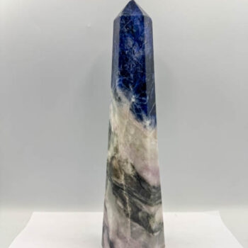 UV Reactive Pink Sodalite Tower (1.52kg piece)