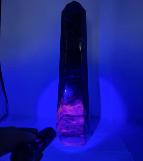 UV Reactive Pink Sodalite Tower (3.91kg)