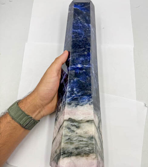 UV Reactive Pink Sodalite Tower (3.91kg)