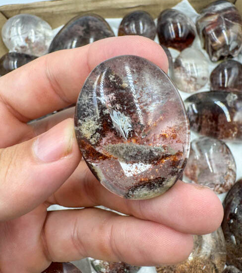 Inclusion Quartz Lens (45 Pieces lot)