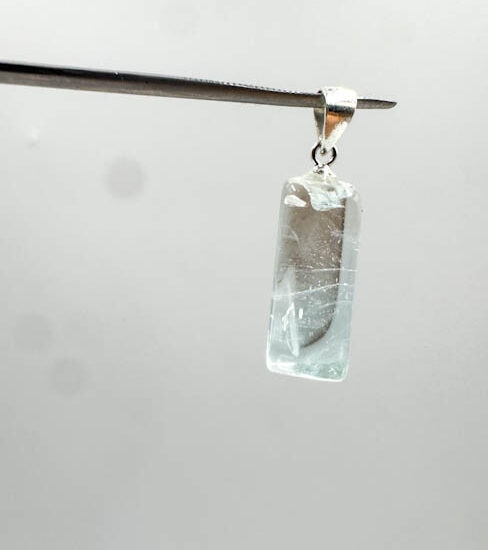 Blue Topaz Tumbled Pendants (Sterling Silver)