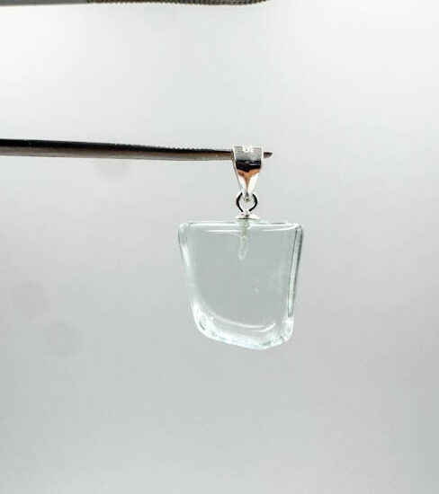 Blue Topaz Tumbled Pendants (Sterling Silver)