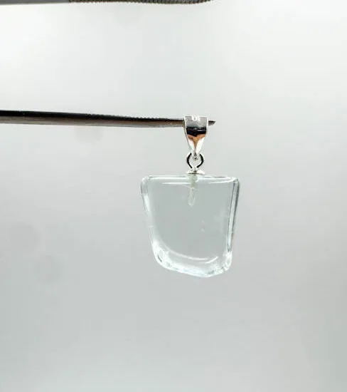 Blue Topaz Tumbled Pendants (Sterling Silver)